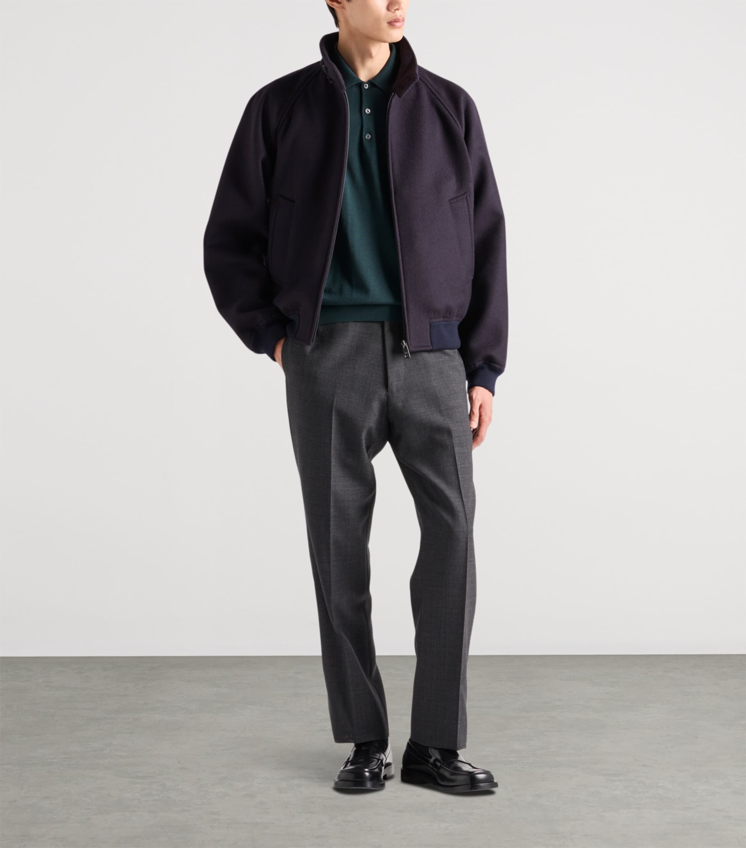 Superfine Wool Polo Shirt