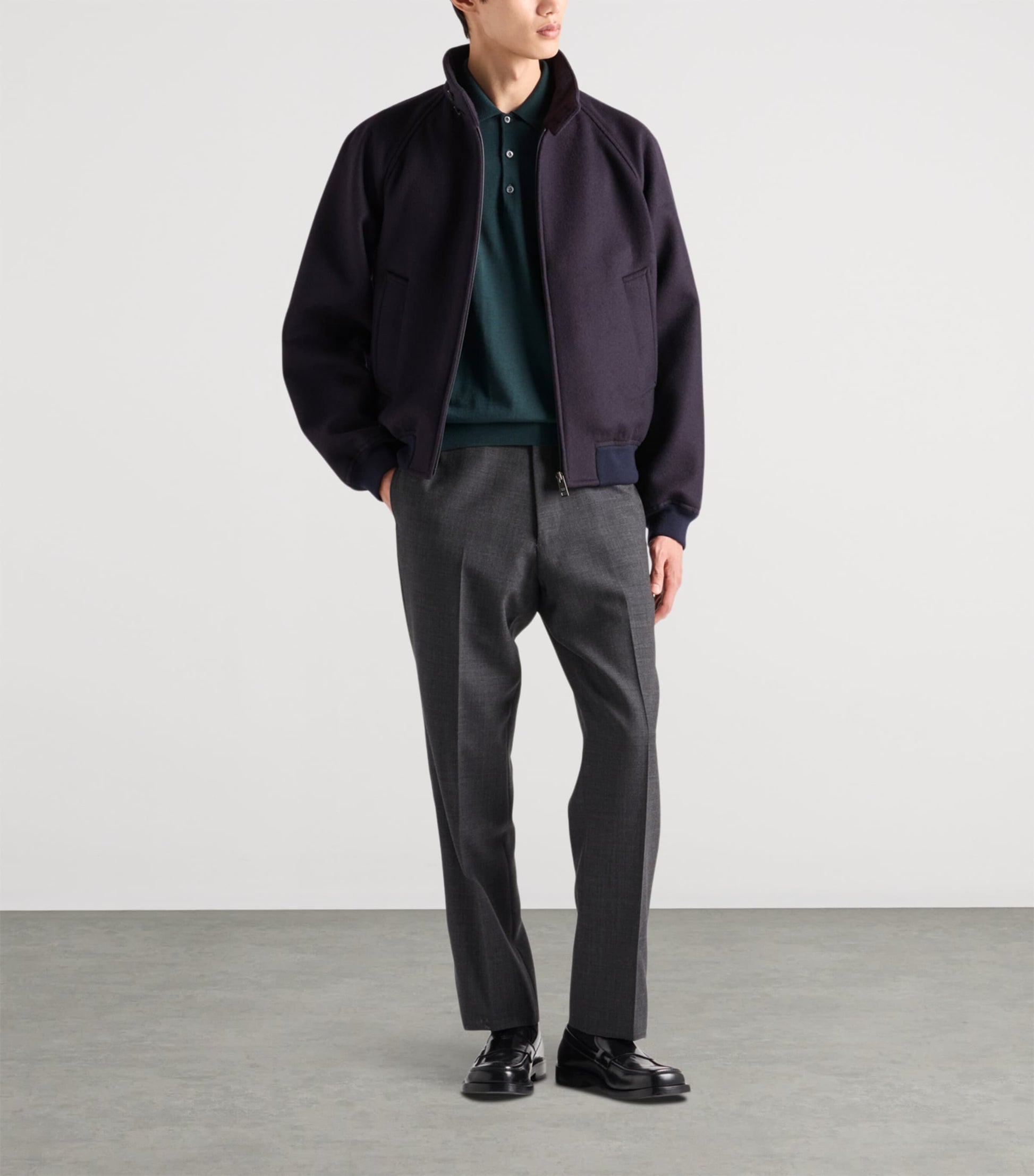 Superfine Wool Polo Shirt