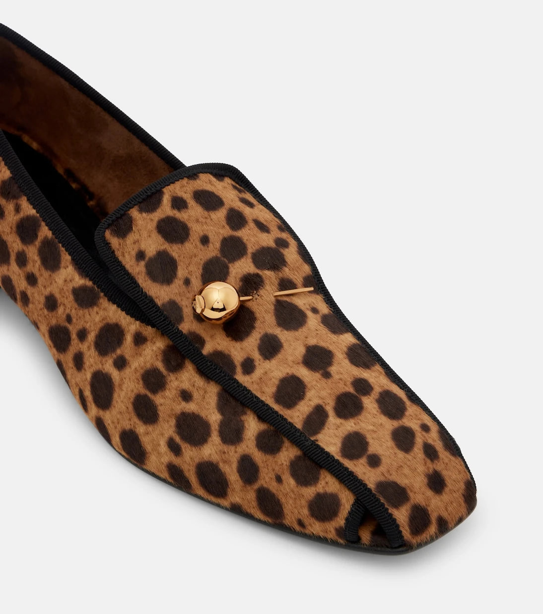 Herbert Levine - Showtime leopard-print calf hair loafer pumps
