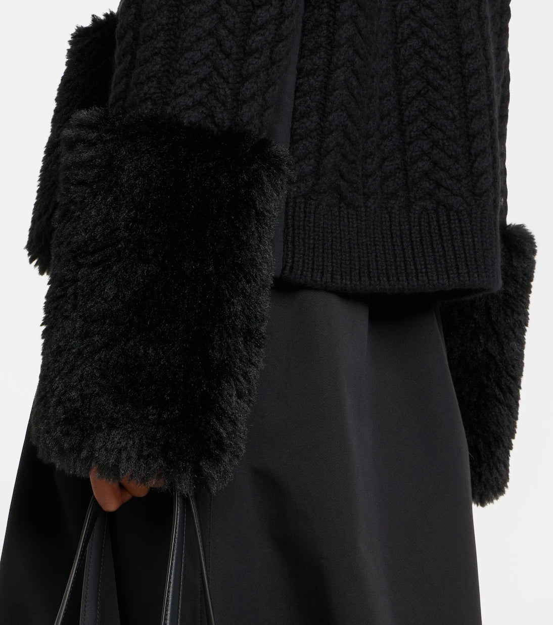 Moncler - Cable-knit wool-blend cardigan