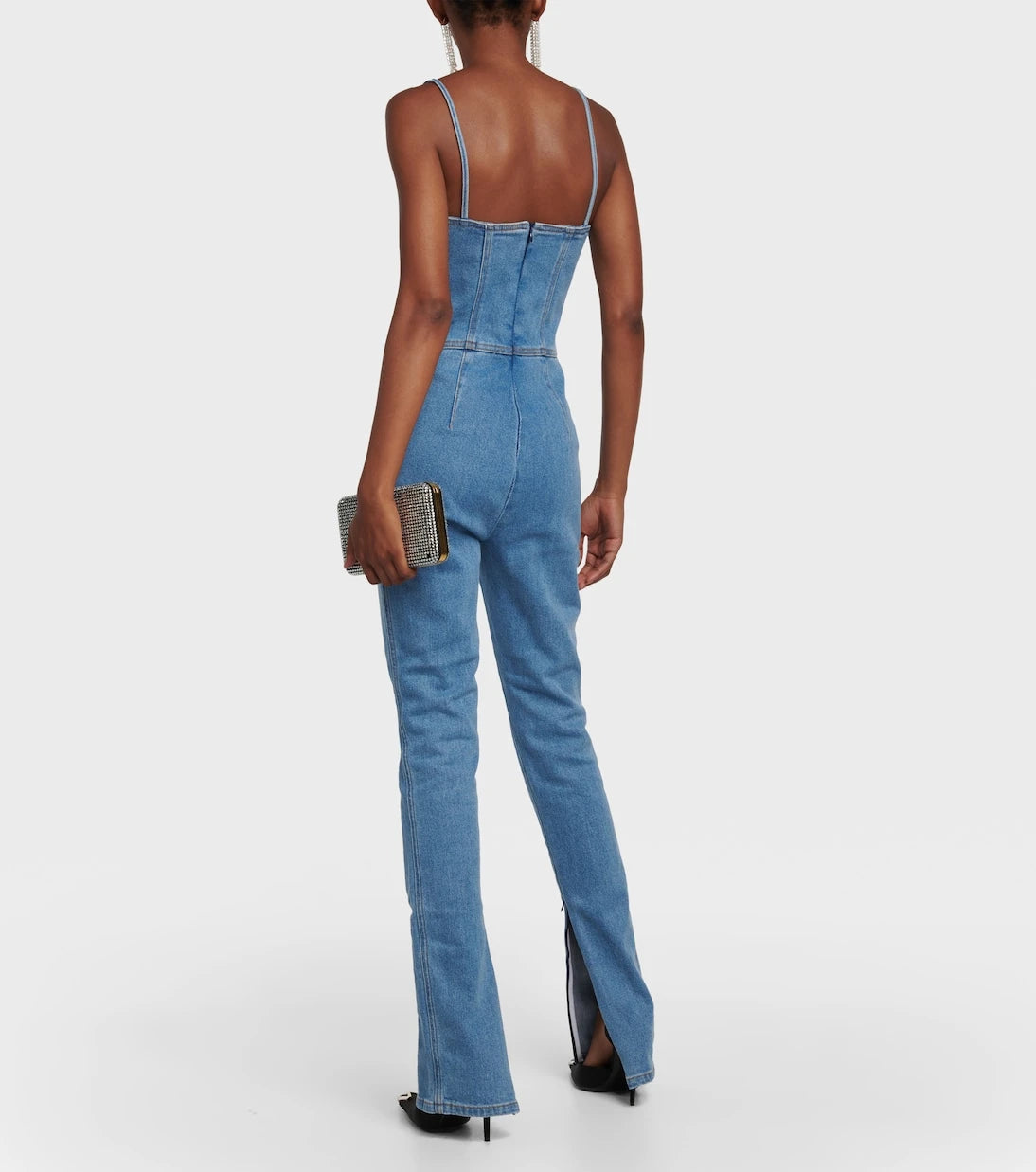 Magda Butrym - Büstiyer denim tulum