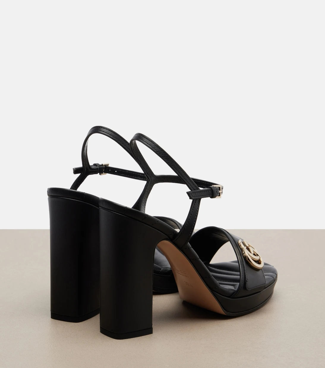 Gucci - New Marmont GG leather sandals