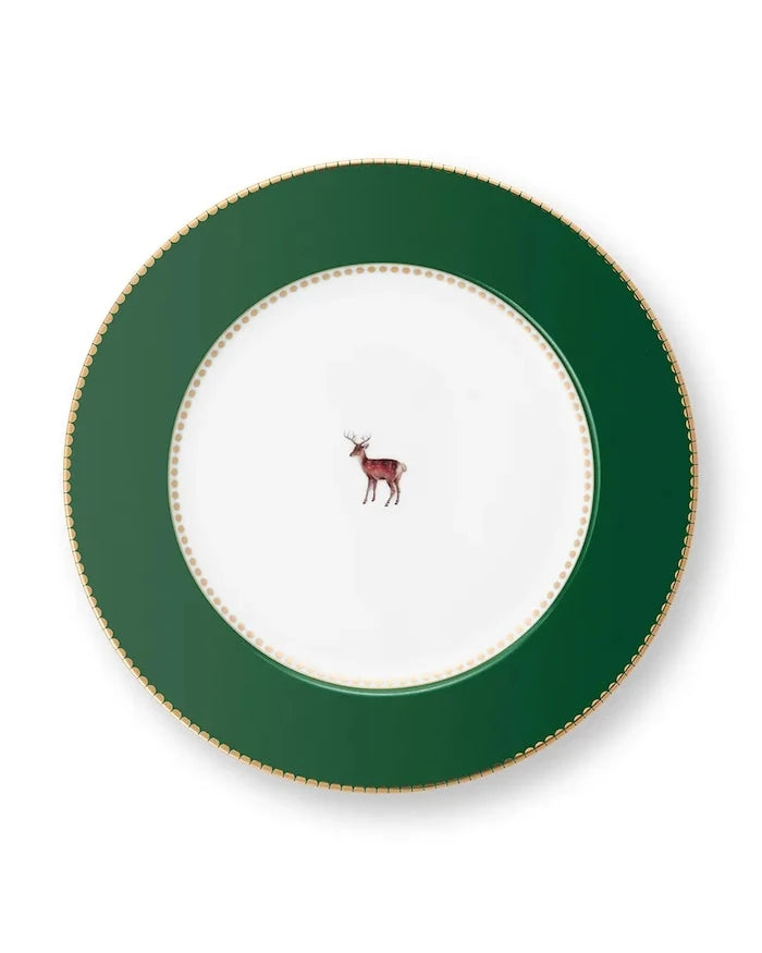 Pip Studio Birds Dark Green 21,5 cm Tatlı Tabakları Seti (6 Parça)