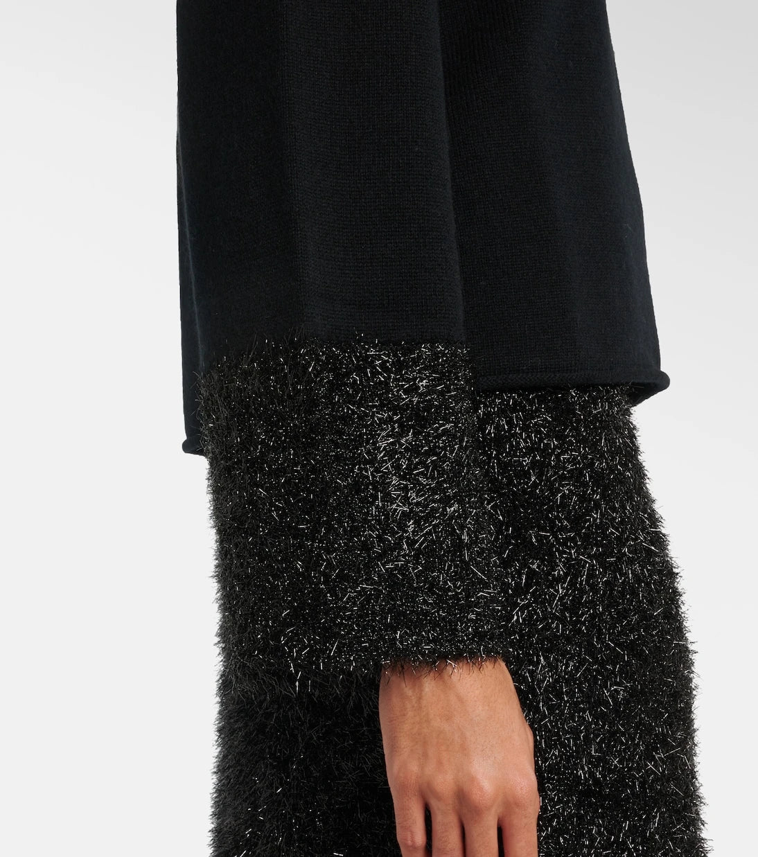 Jardin des Orangers - Lamé-trimmed sweater