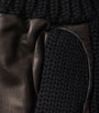 Virgin Wool Nappa Leather-Trimmed Gloves