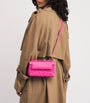 Analeena Pink Ostrich Leather Top-Handle Bag