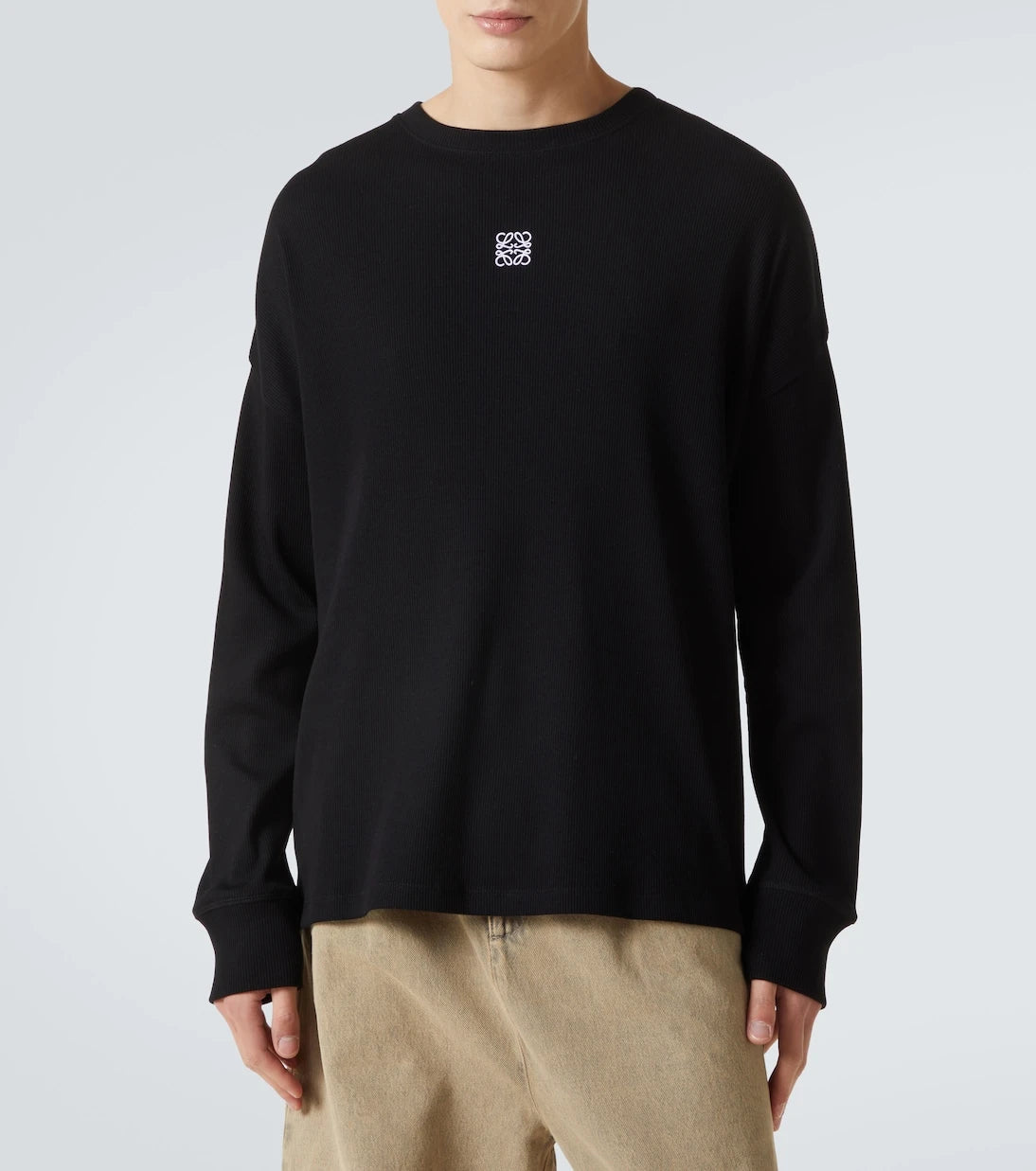 Loewe - Anagram ribbed-knit cotton T-shirt