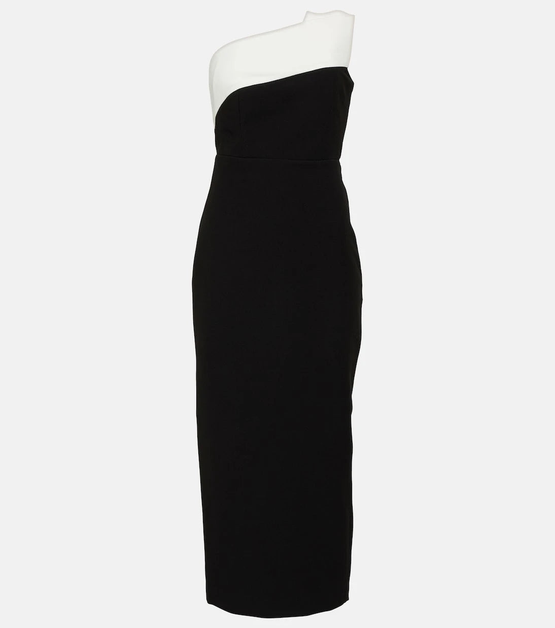 Roland Mouret - Strapless crêpe midi dress