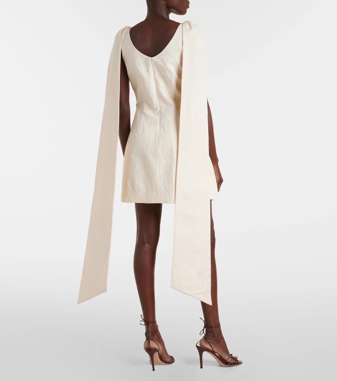 Markarian - Gita bow-detail brocade minidress