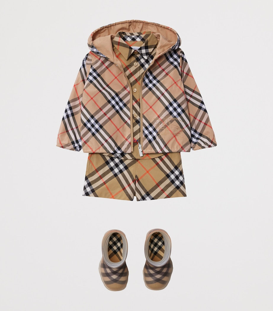 Burberry Kids Cotton Poplin Check Shorts (6-24 Months)