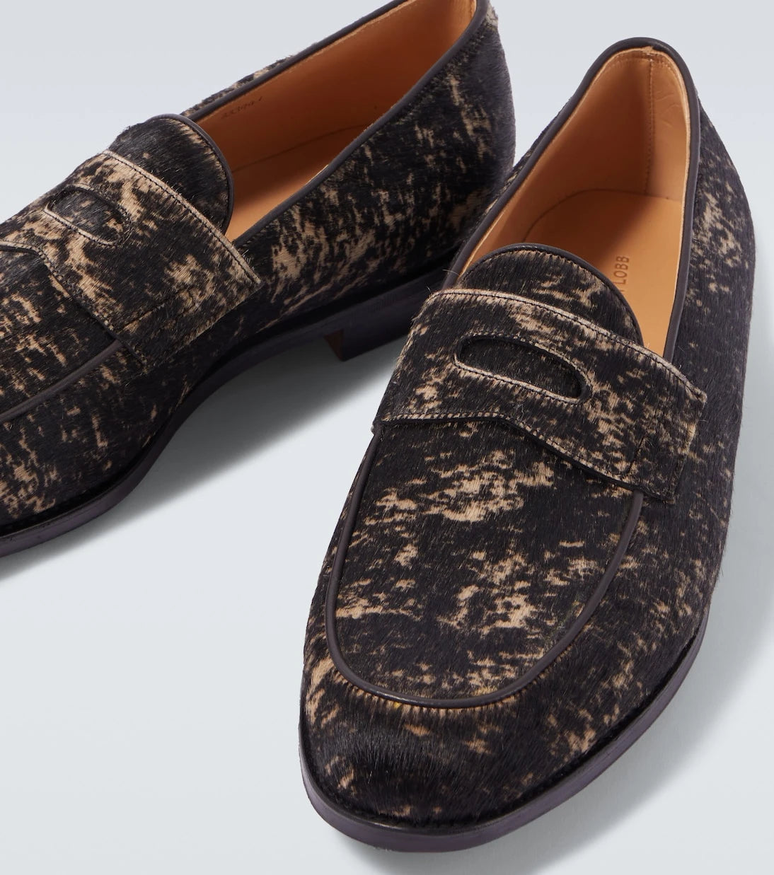 John Lobb - Lopez calf hair penny loafers