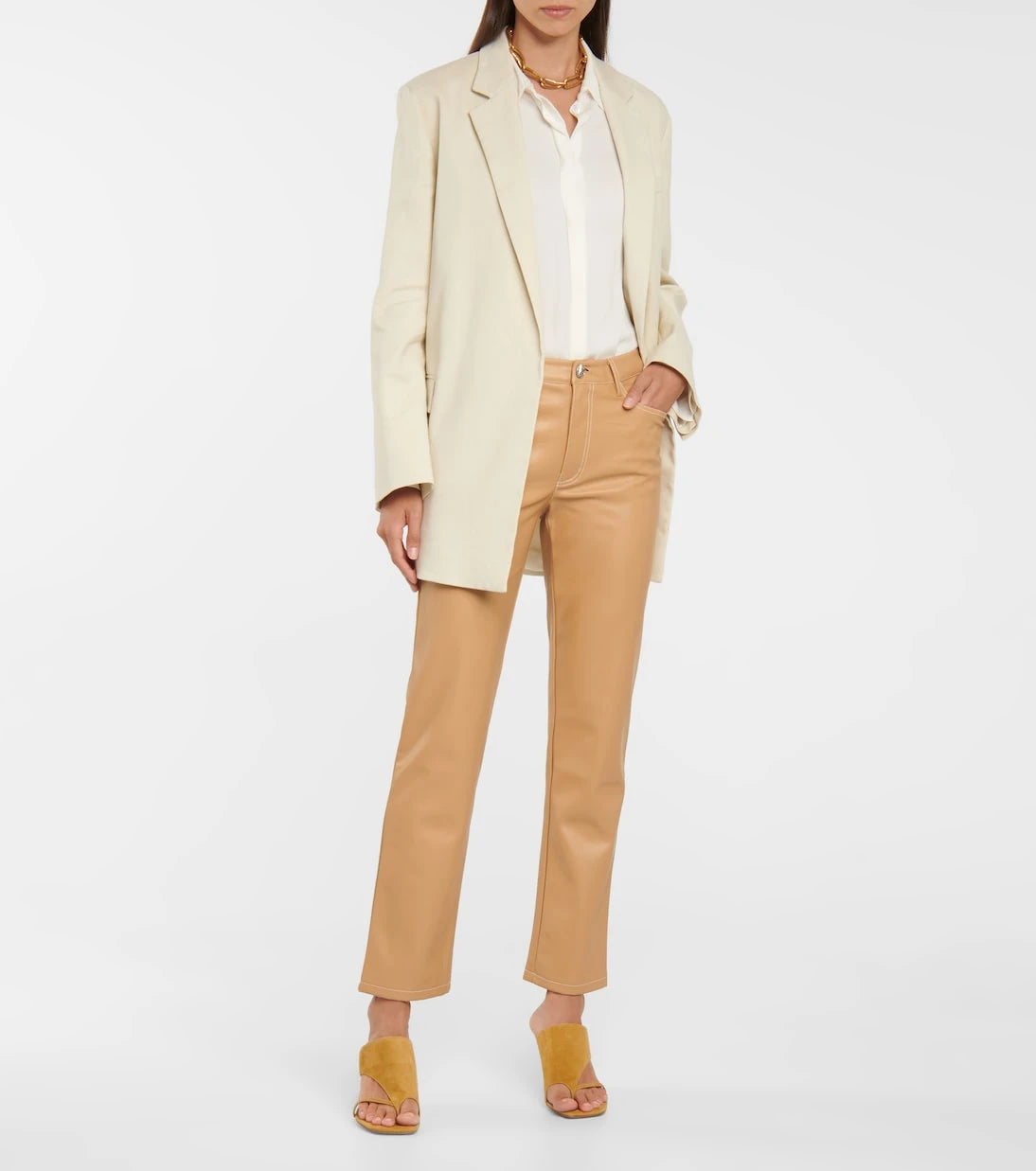 Staud - Elliot high-rise straight pants