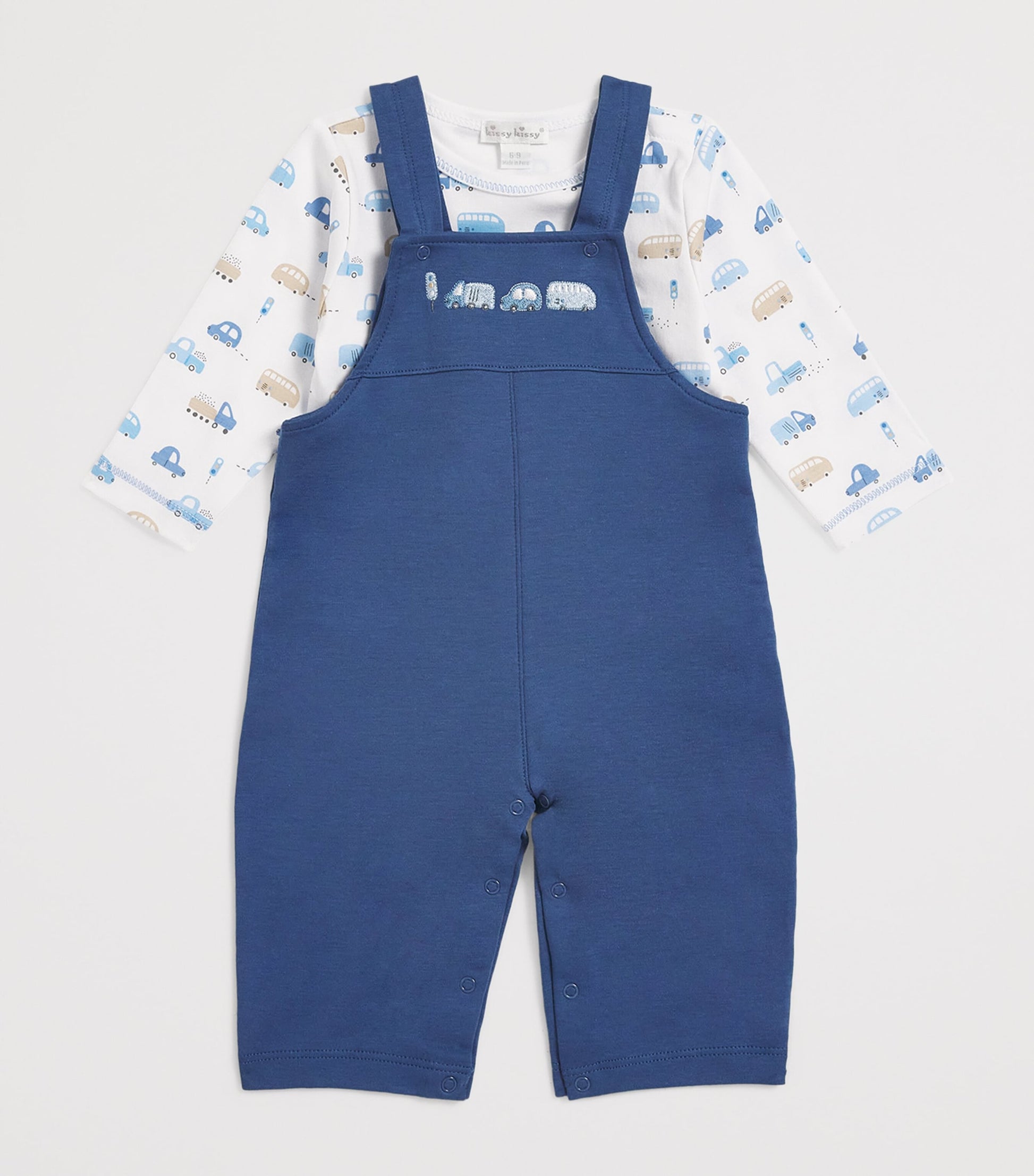 Pima Cotton Stop & Go Top and Overalls Set (0-24 Months)