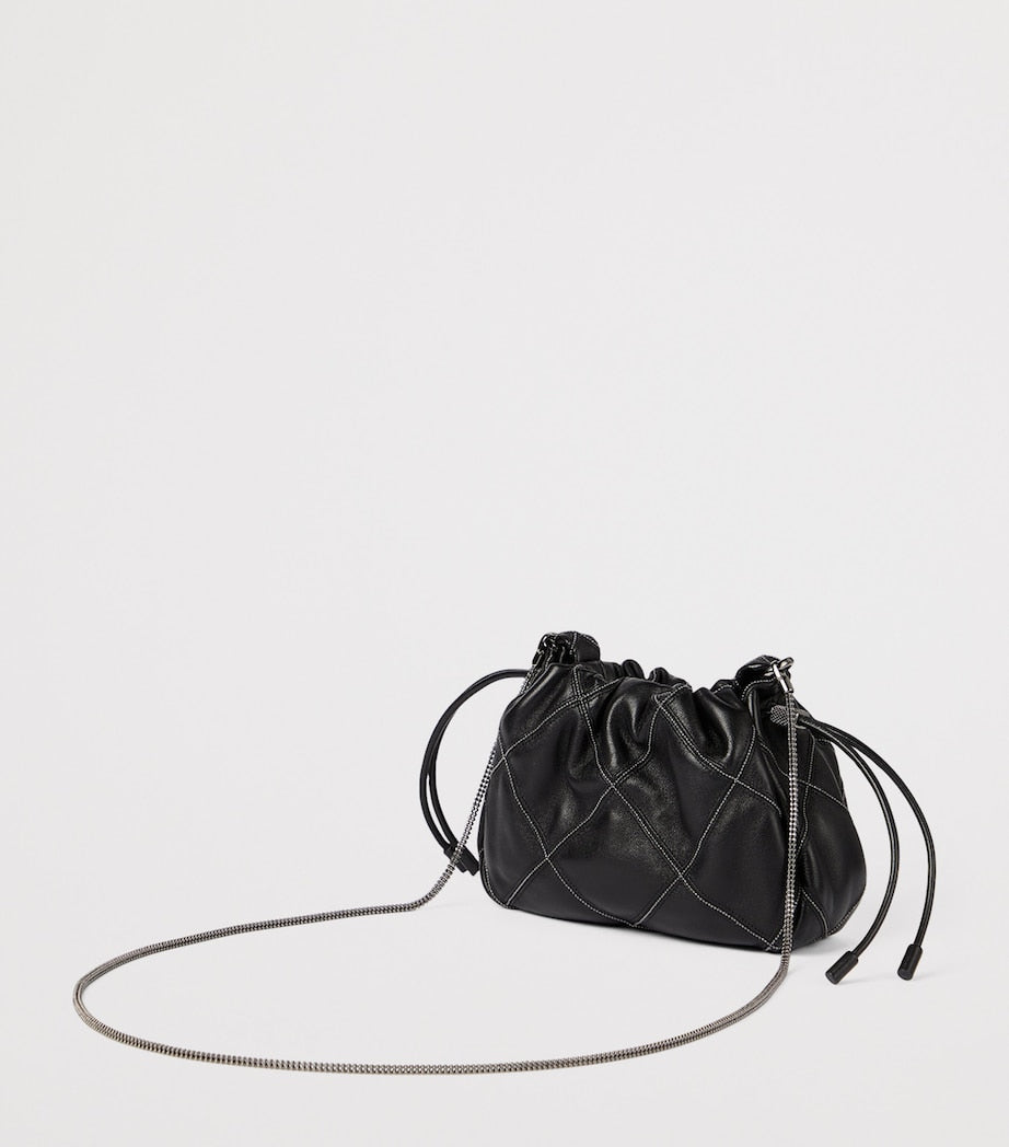 Mini Leather Mellow Bucket Bag