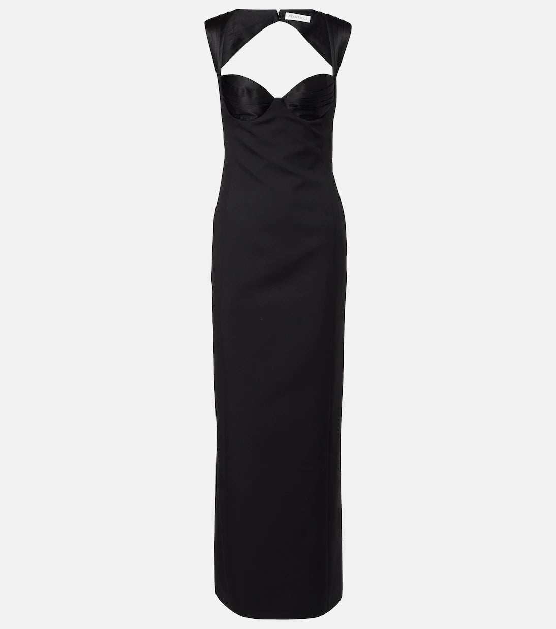 Nina Ricci - Cutout virgin wool corset gown