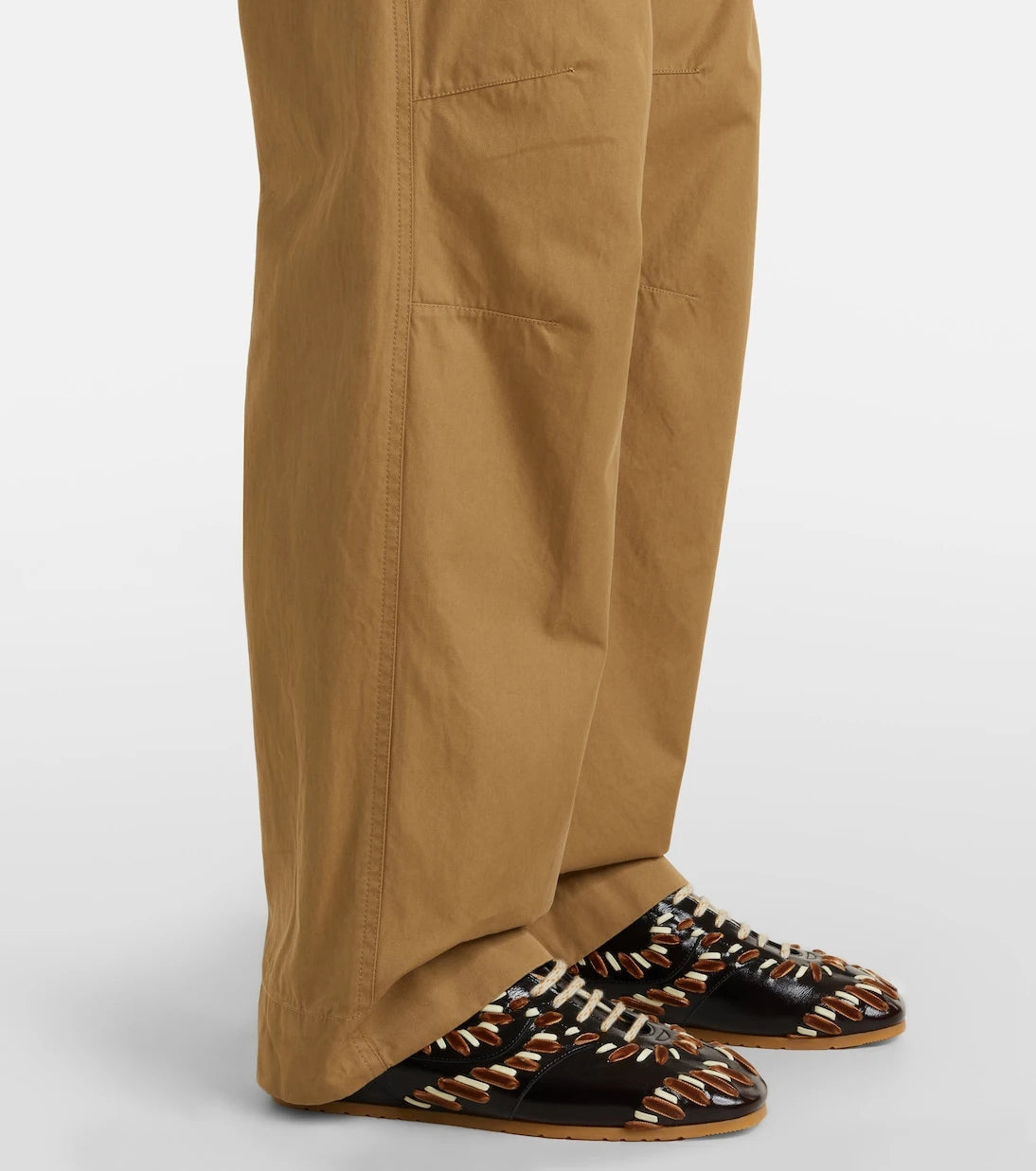 Dries Van Noten - Cotton wide-leg pants