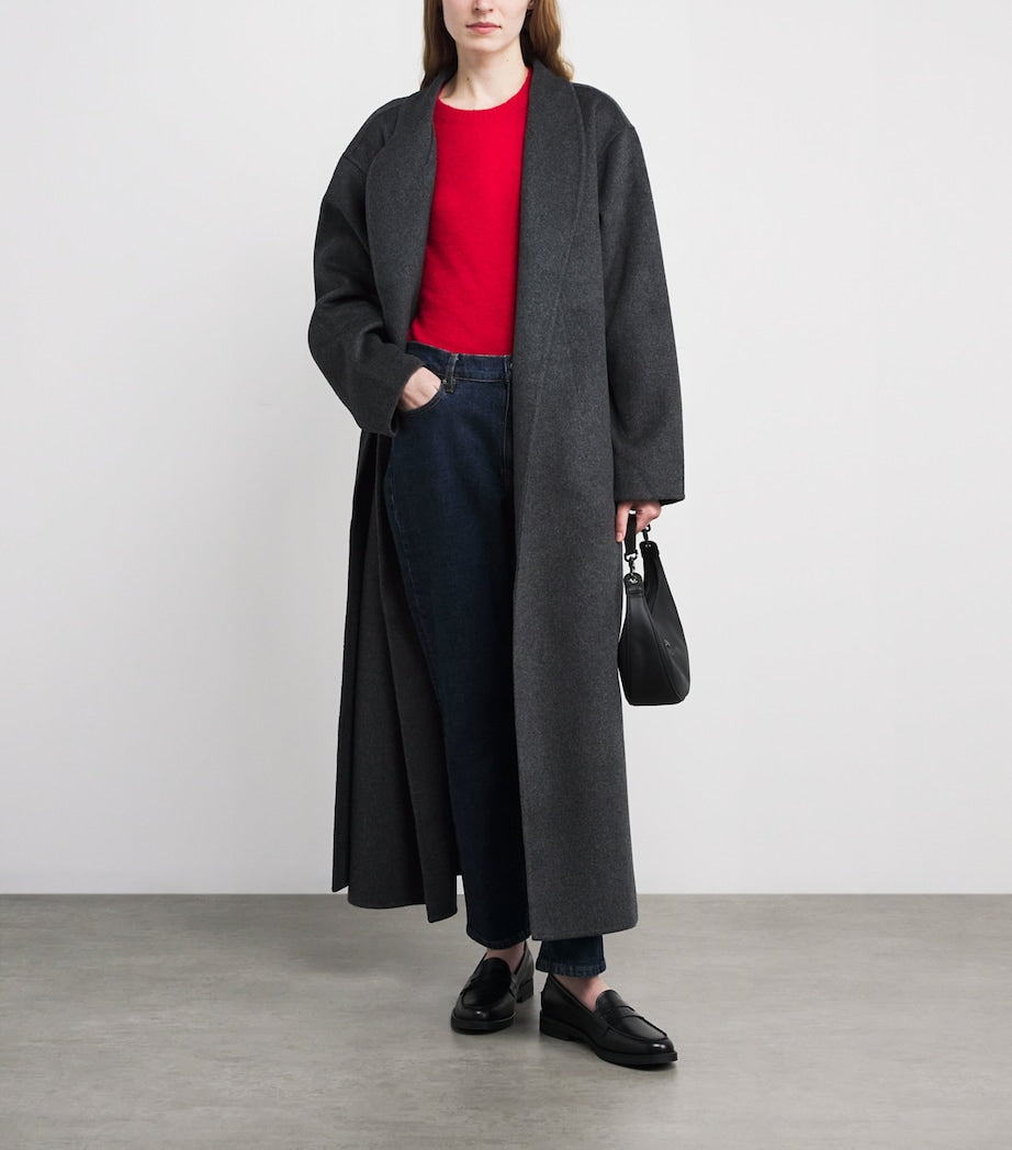 Red Alpaca-Blend Knitted Vest