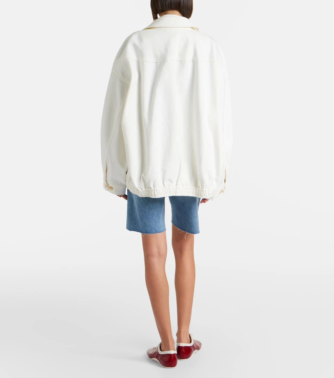 Slvrlake - Bermuda Cut Off frayed denim shorts