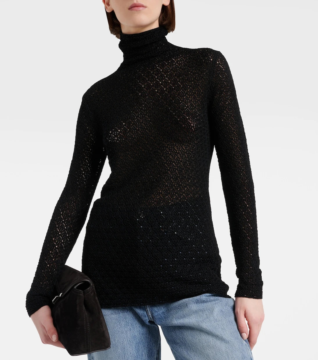 Toteme - Crochet turtleneck top
