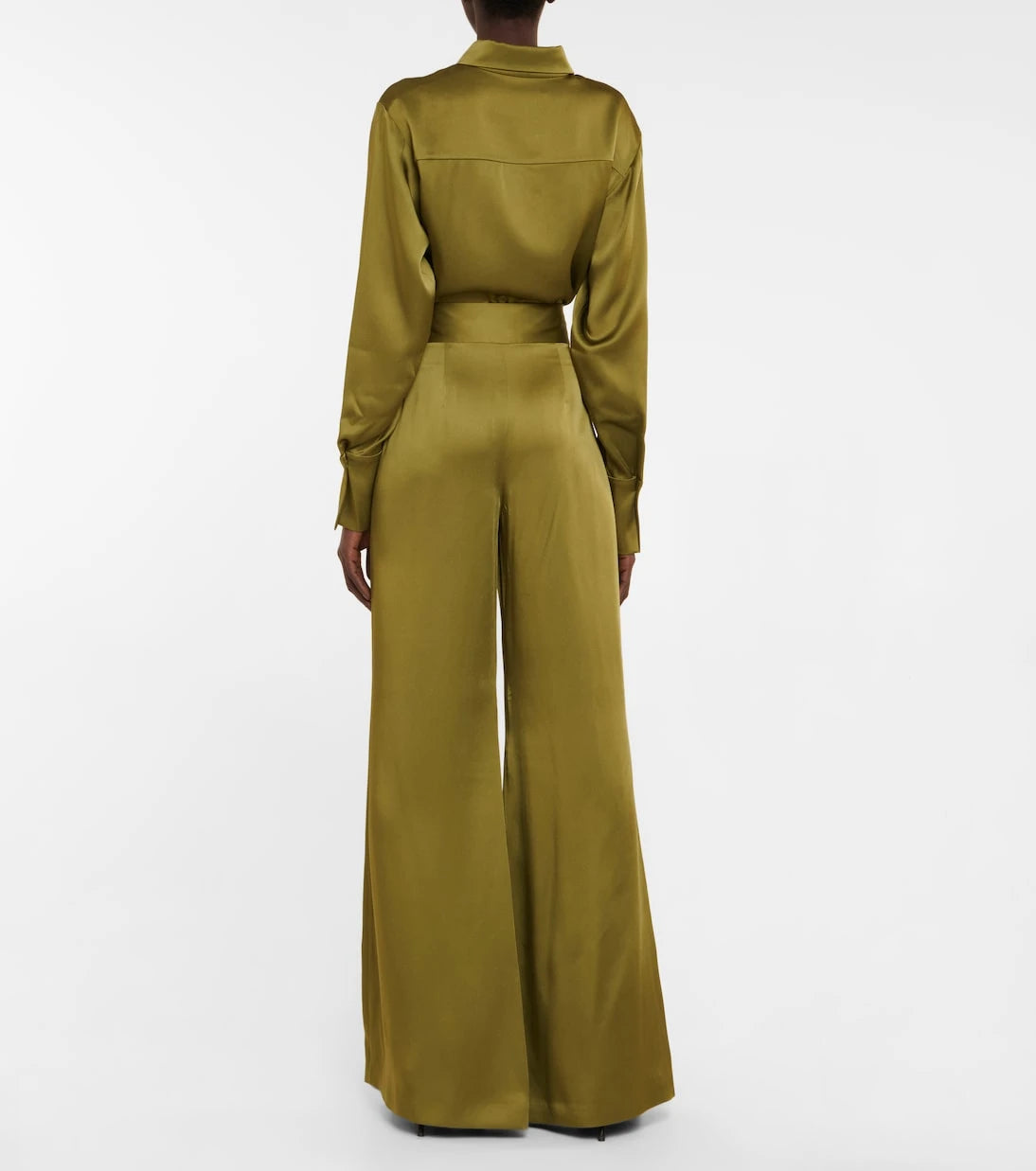Galvan - Escape Lido satin palazzo pants