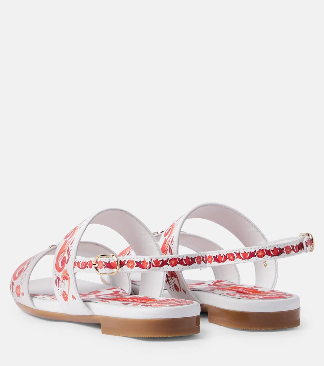 Dolce&Gabbana Kids - Majolica leather sandals