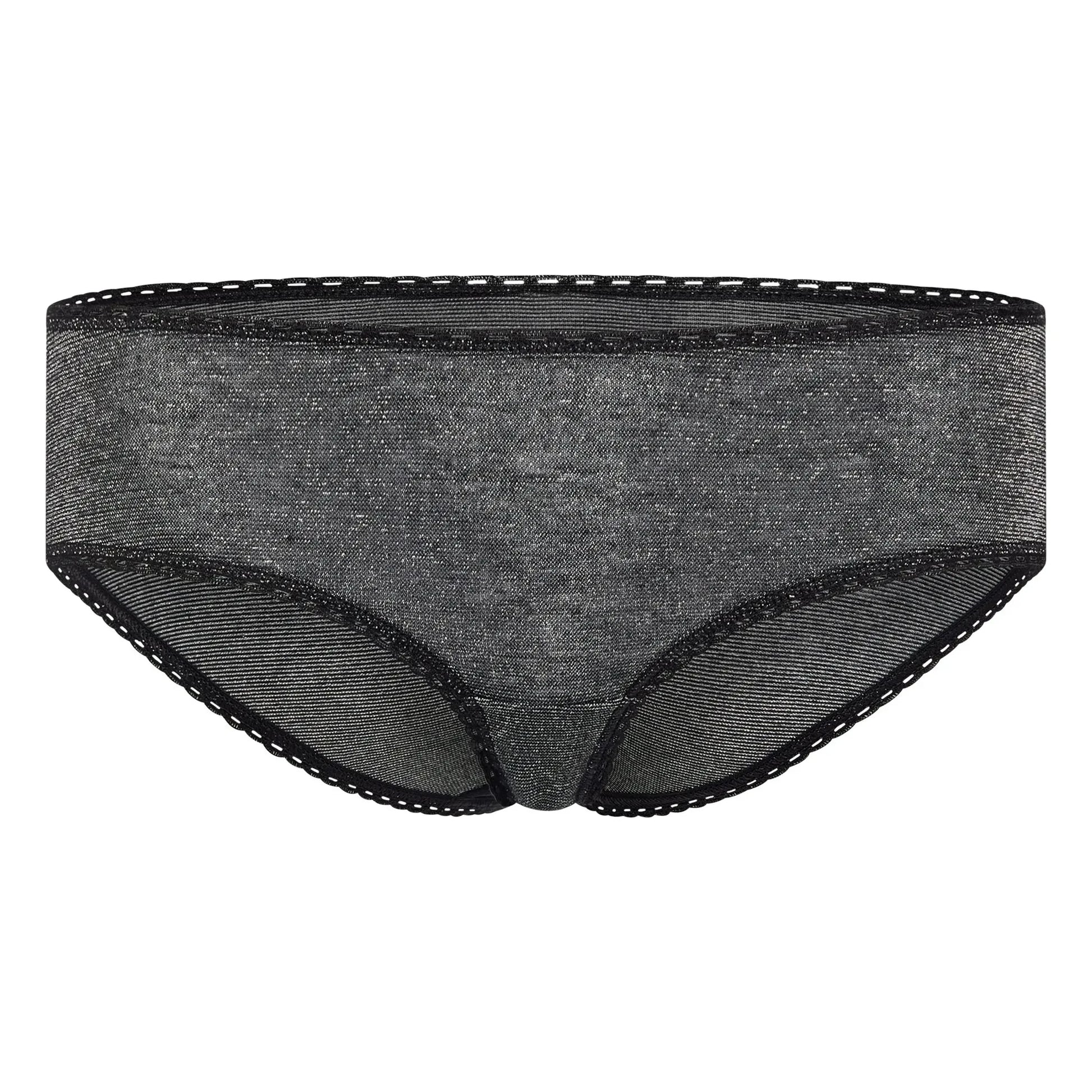Momoni - Amaca Metallic Panties | Charcoal grey