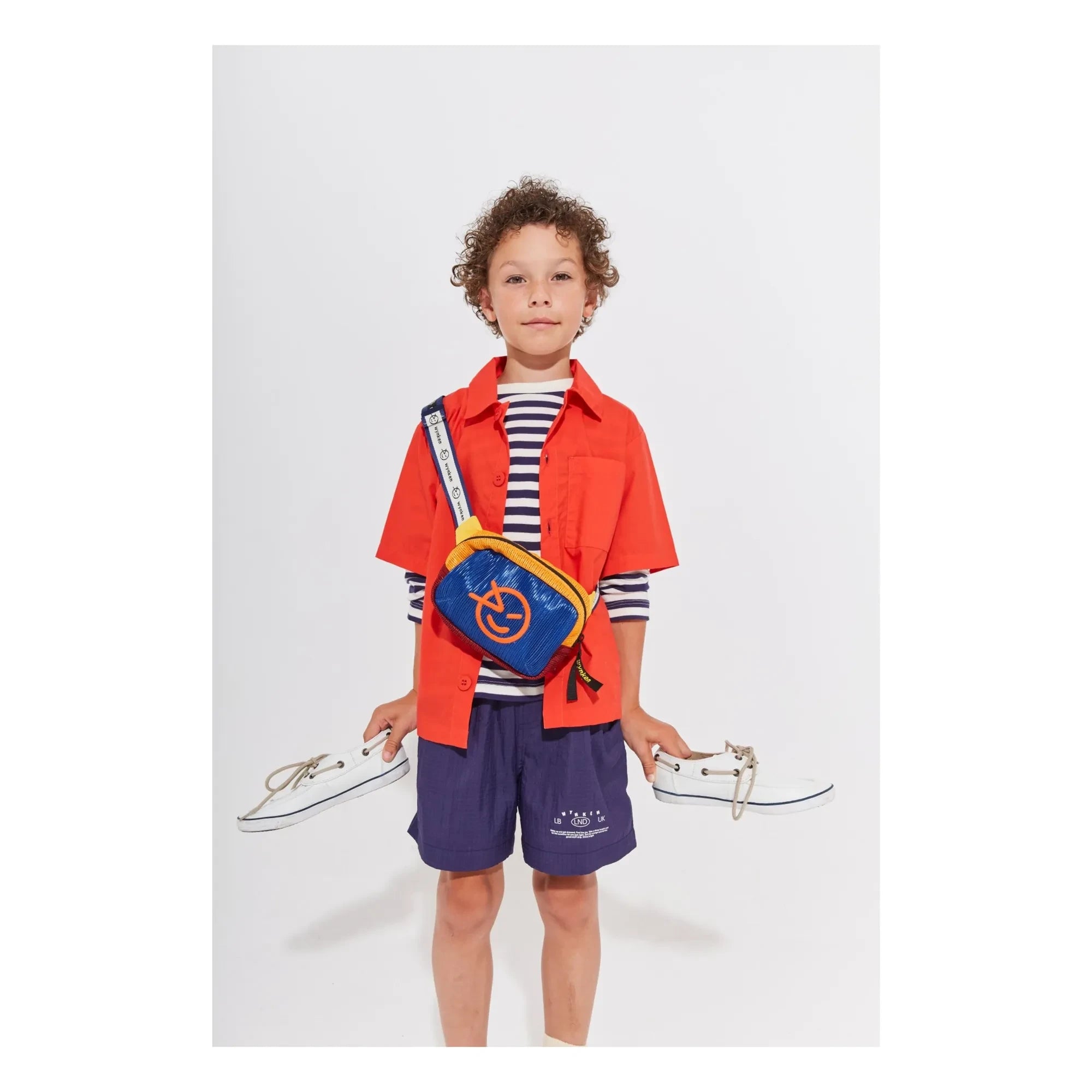 Wynken - Striped pocket T-shirt Organic cotton | Navy blue
