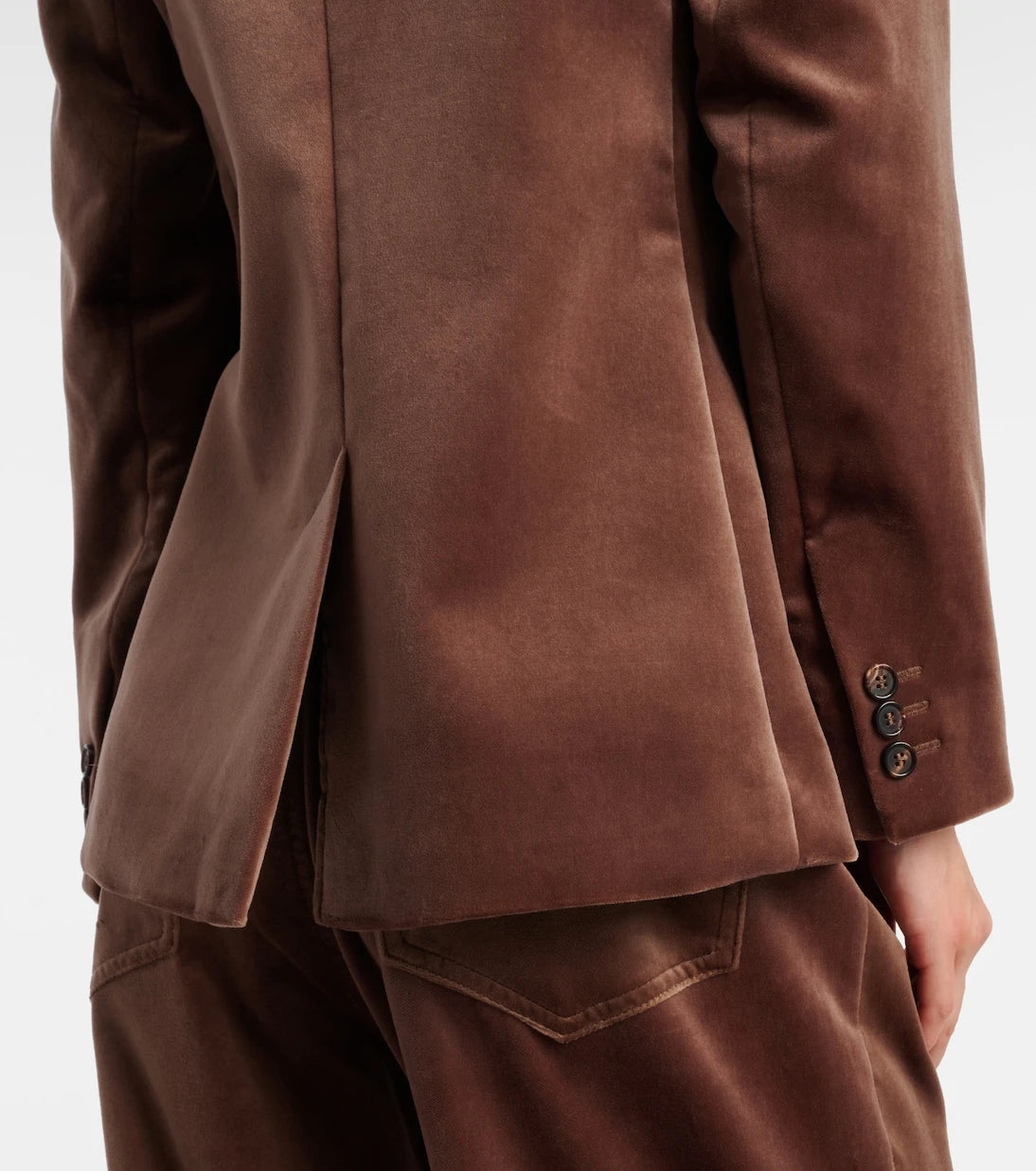 'S Max Mara - بليزر أجاتا من القطيفة القطنية