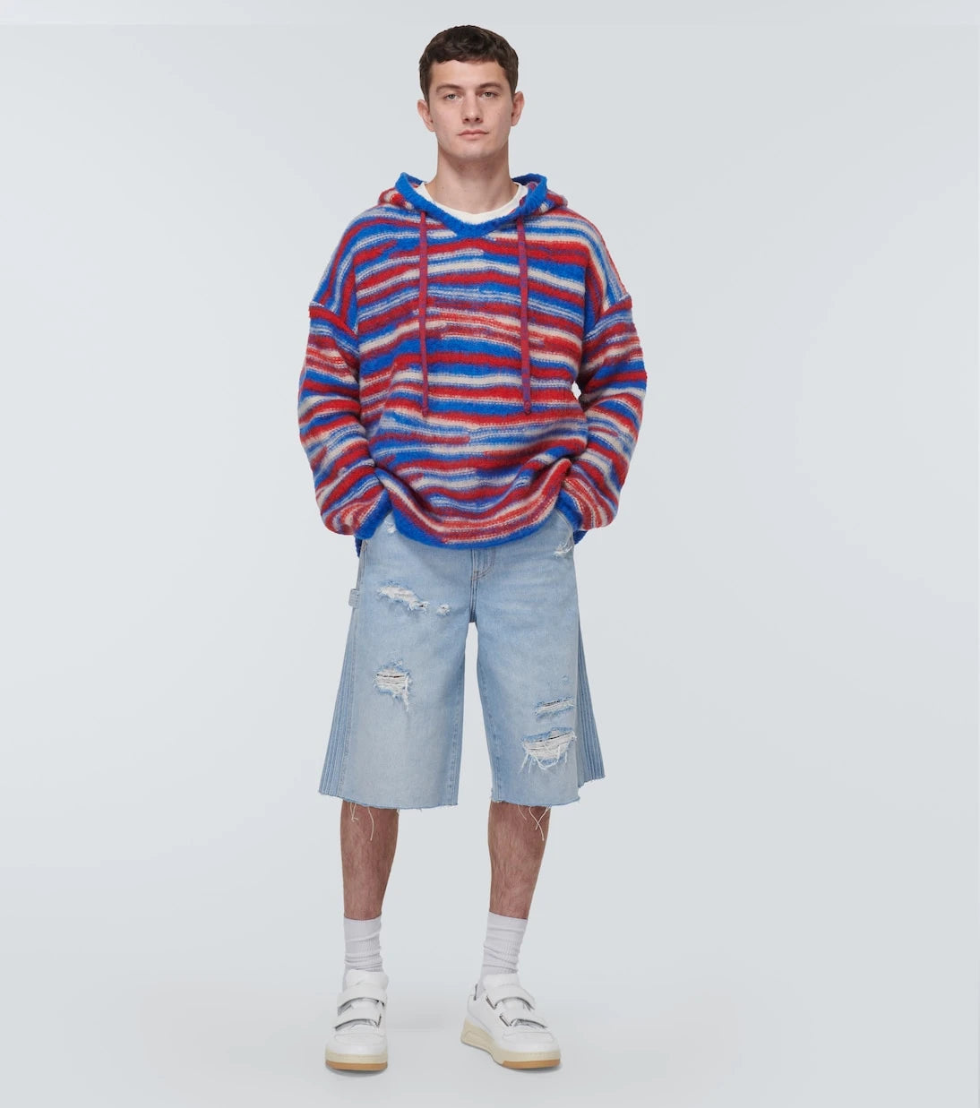 ERL - Gradient knitted oversized hoodie