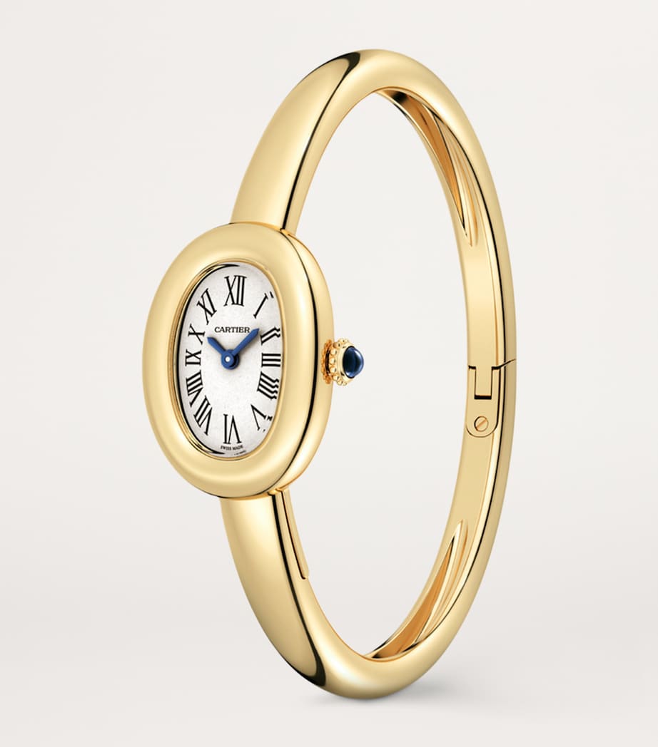 Mini Yellow Gold Baignoire Watch 18.7mm (Size 16)