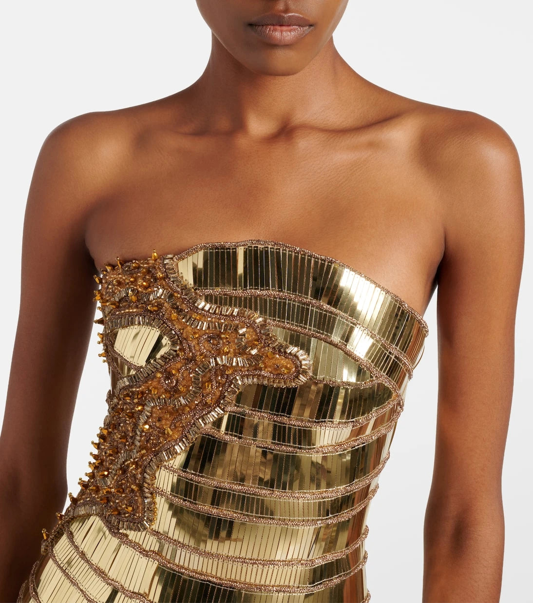 Rachel Gilbert - Ariel embellished bustier dress