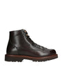 Brunello Cucinelli Leather Lace-Up Hiking Boots