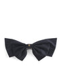 Crystal-Embellished Hair Bow NAVY BLUE