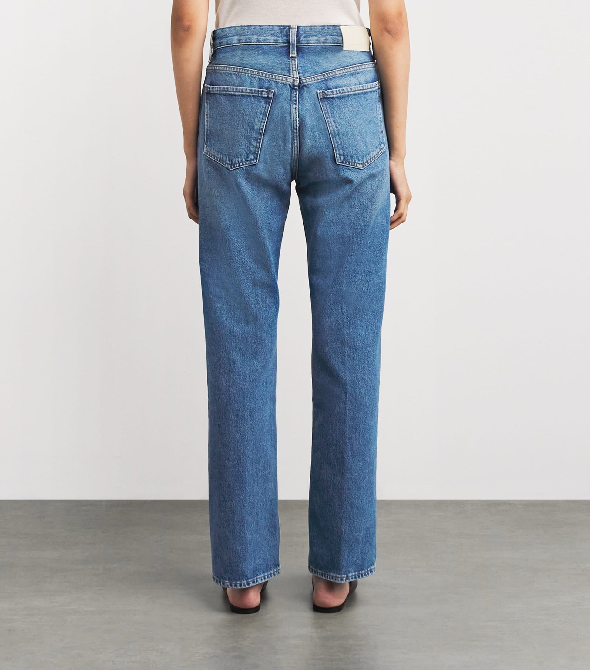 Citizens of Humanity Blue High-Waist Zurie Straight Jeans