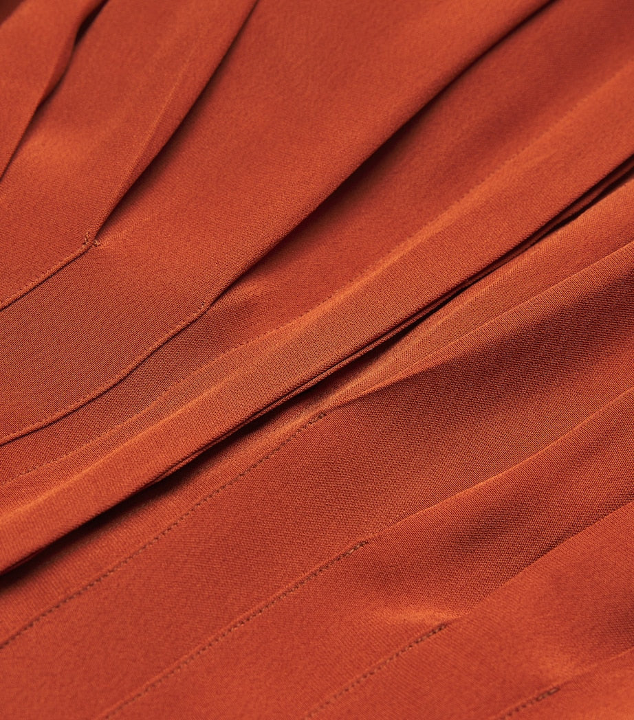 Palmer//Harding Red Crepe Courage Maxi Dress