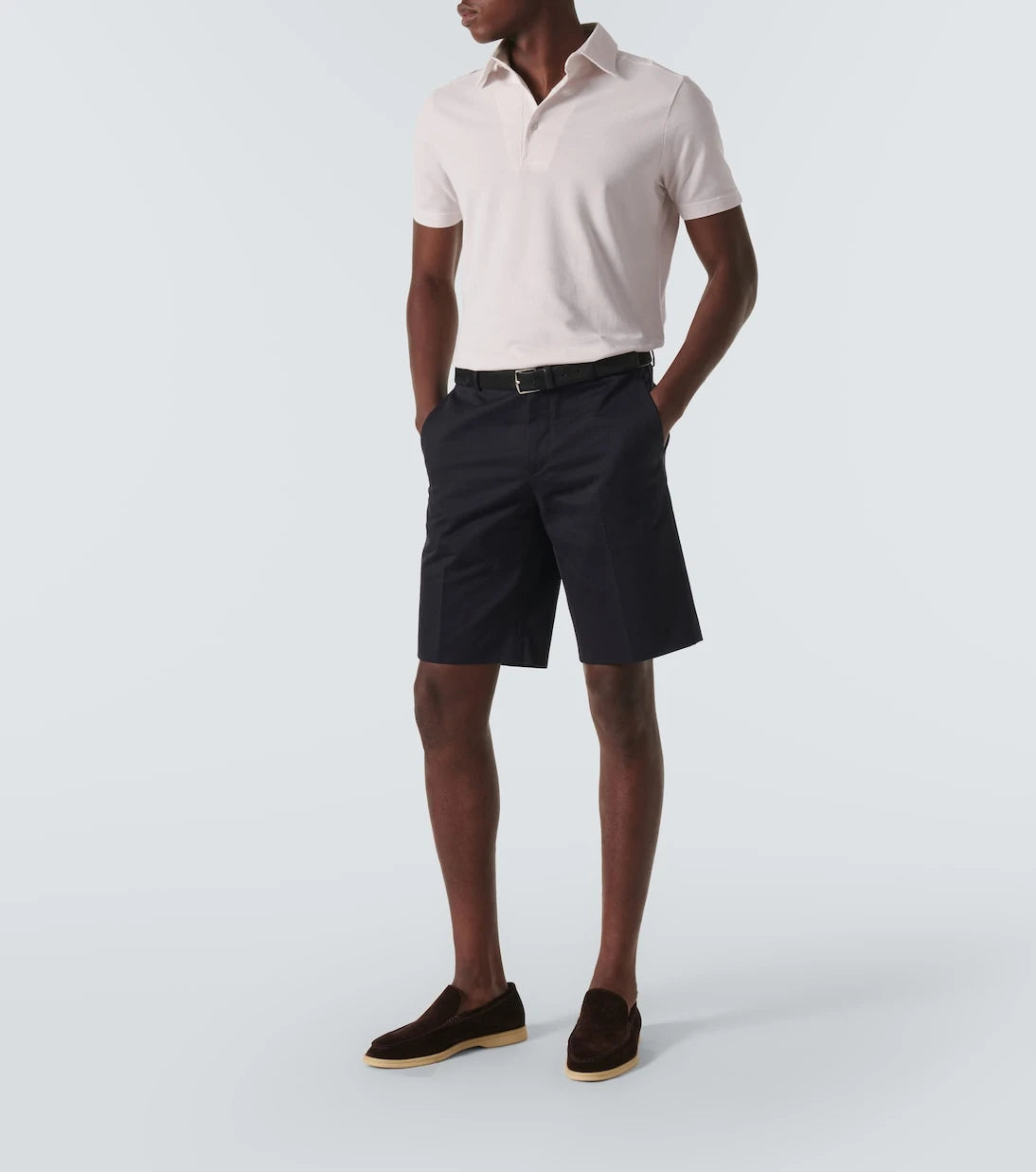 Loro Piana - قميص بولو قطني