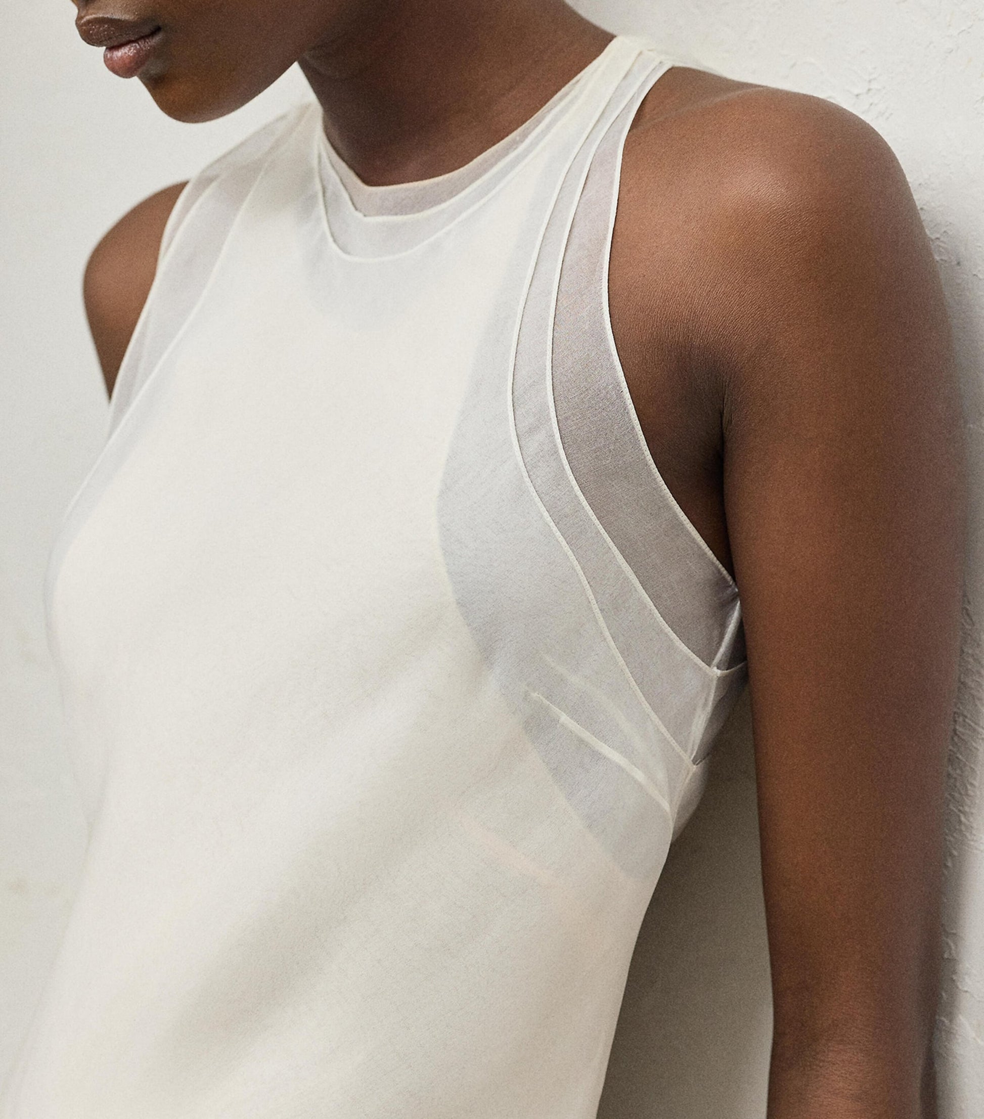 Ralph Lauren Collection White Mulberry Silk Zachary Dress