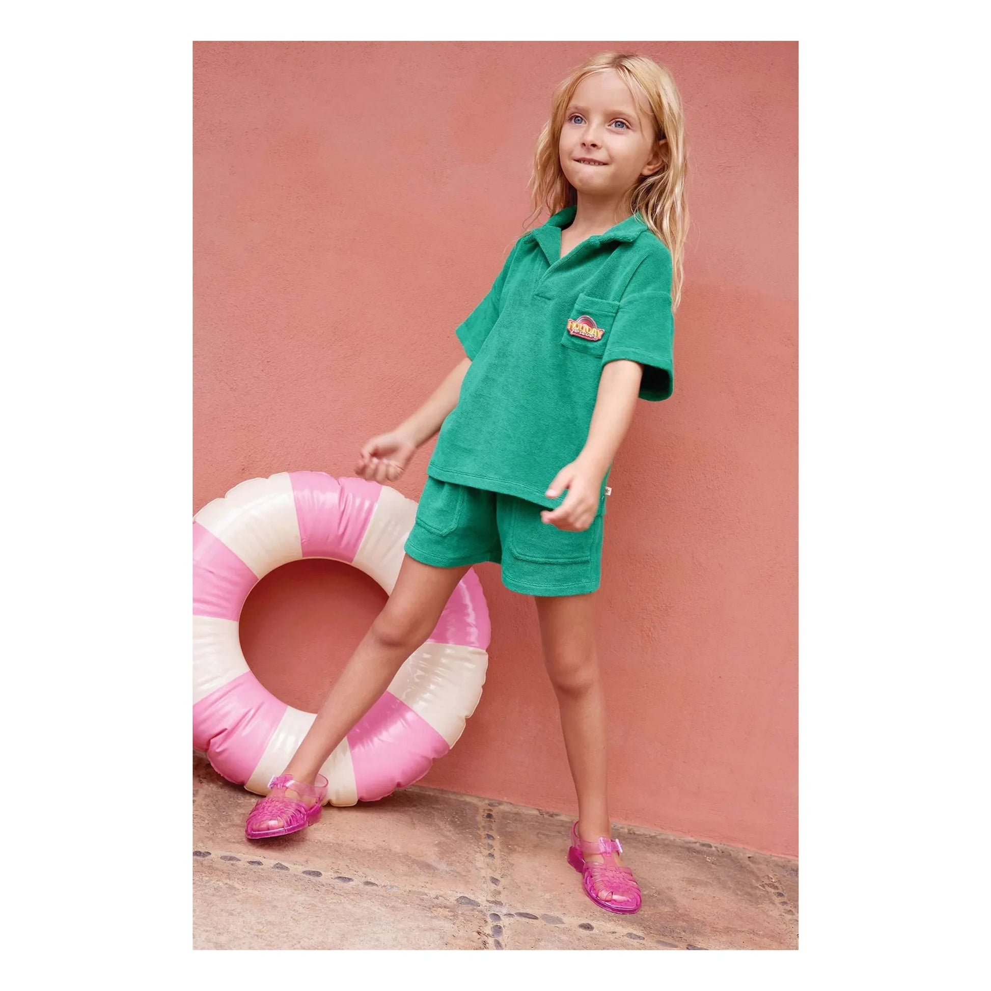 Bonton - Nono Towelling Shorts | Emerald green