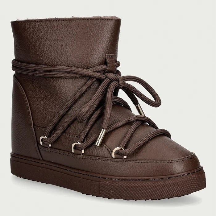 Inuikii Full Leather Wedge Kadın Deri Kar Botu