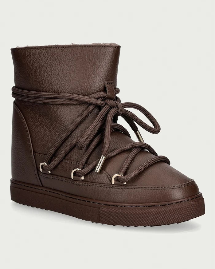 Inuikii Full Leather Wedge Kadın Deri Kar Botu