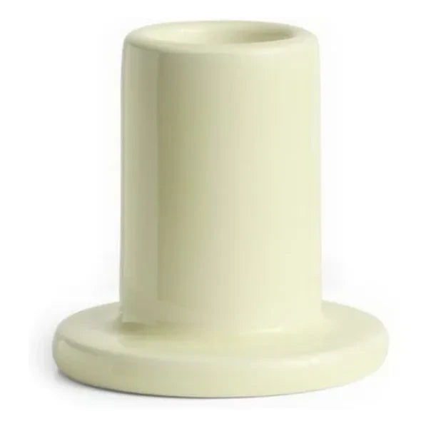 Hay - Earthenware Tube candlestick  | Lemon yellow