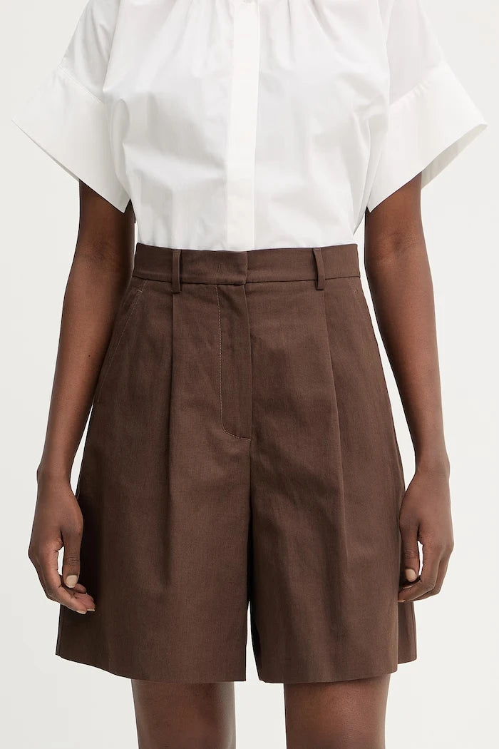 Къс панталон с лен Weekend Max Mara ECUBA
