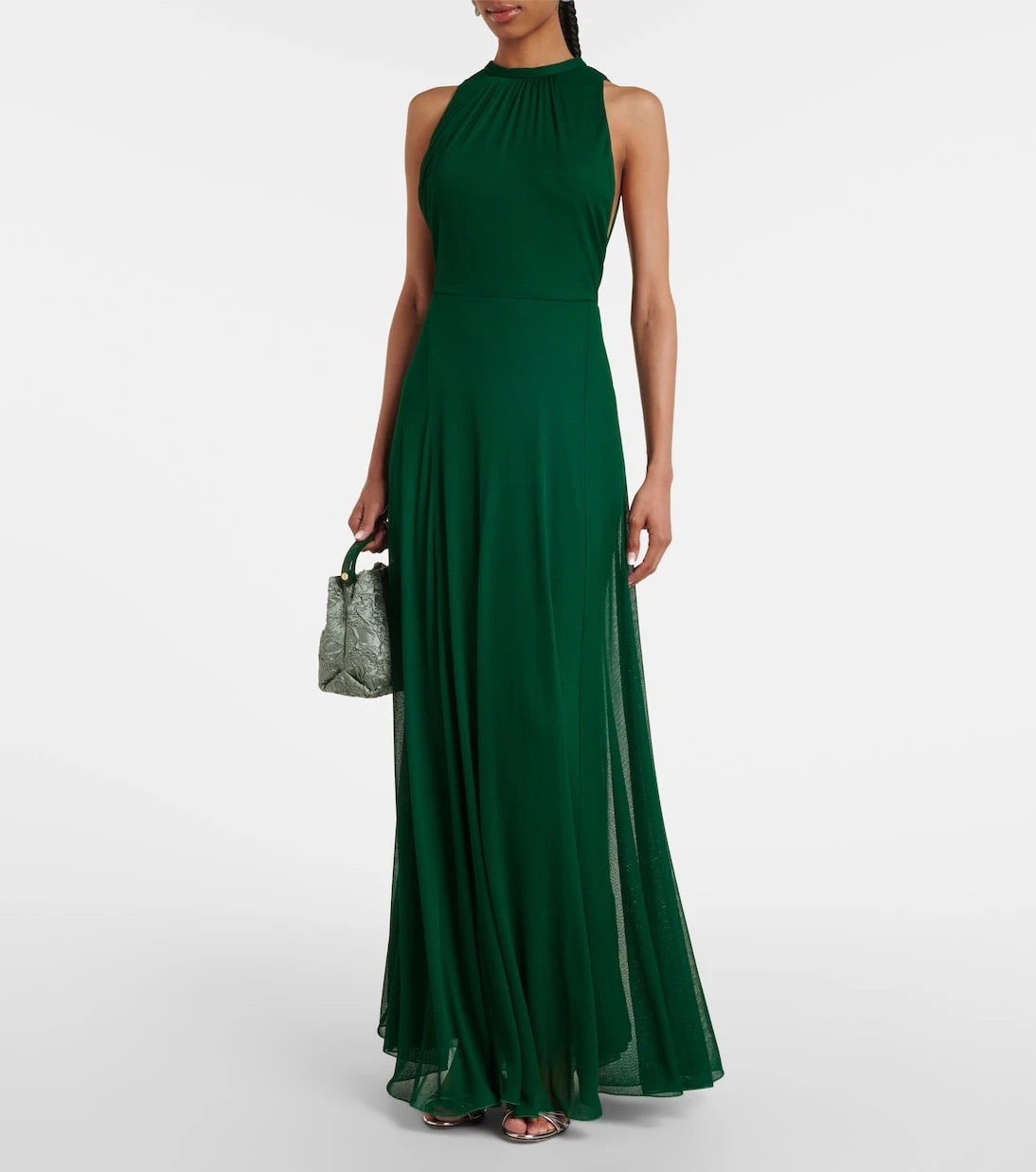 Max Mara - Carnet mesh jersey maxi dress