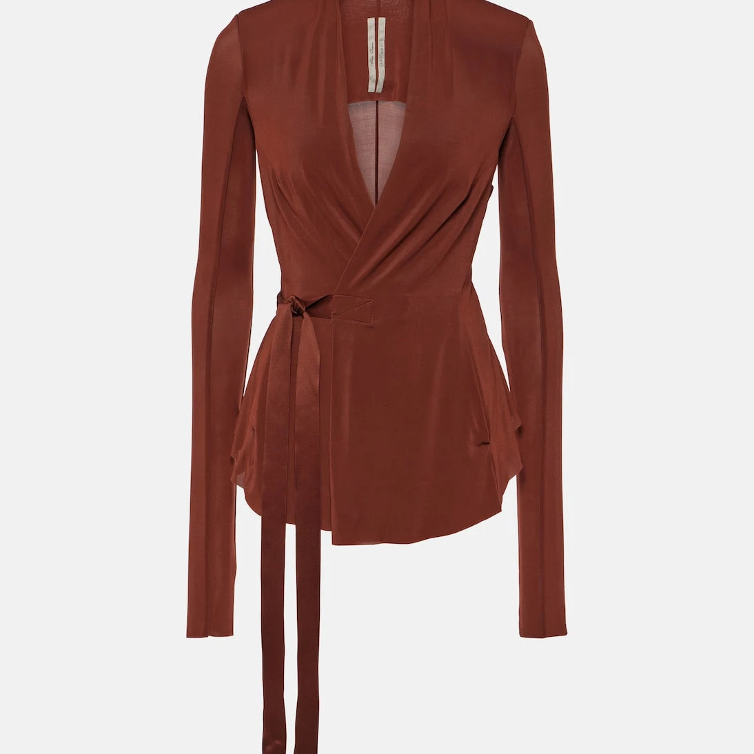 Rick Owens - Hollywood cupro-blend wrap jacket