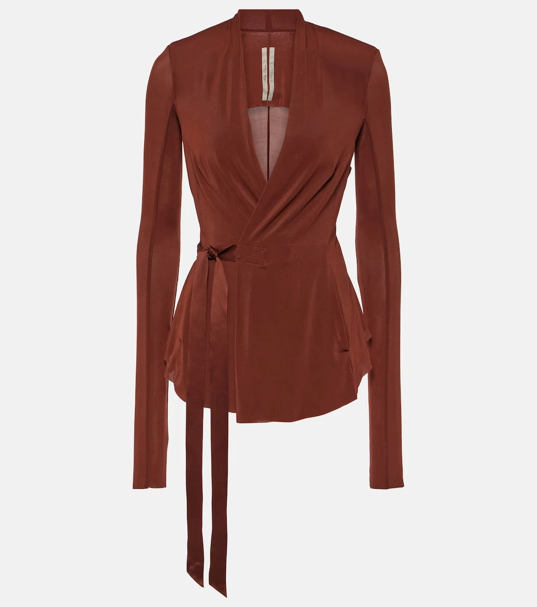 Rick Owens - Hollywood cupro-blend wrap jacket