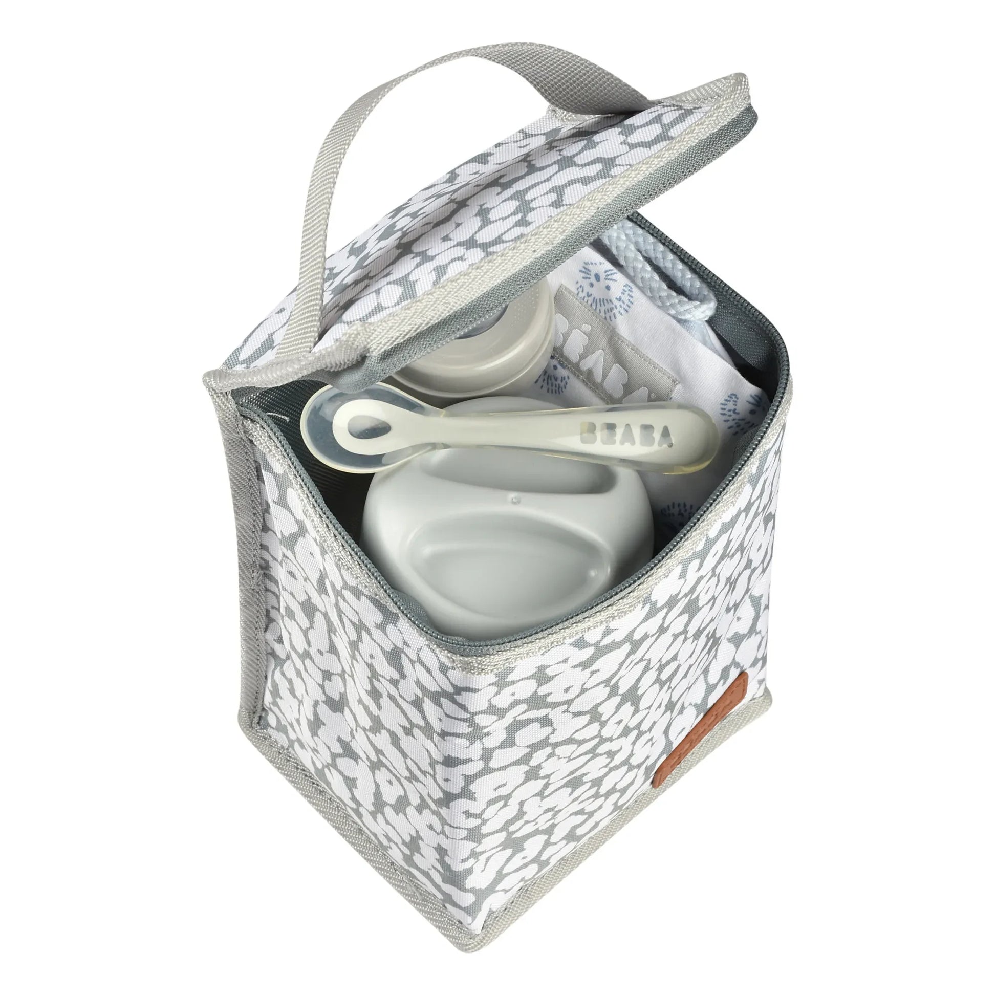 Béaba - Cherry Blossom isothermal lunch pouch | Grey