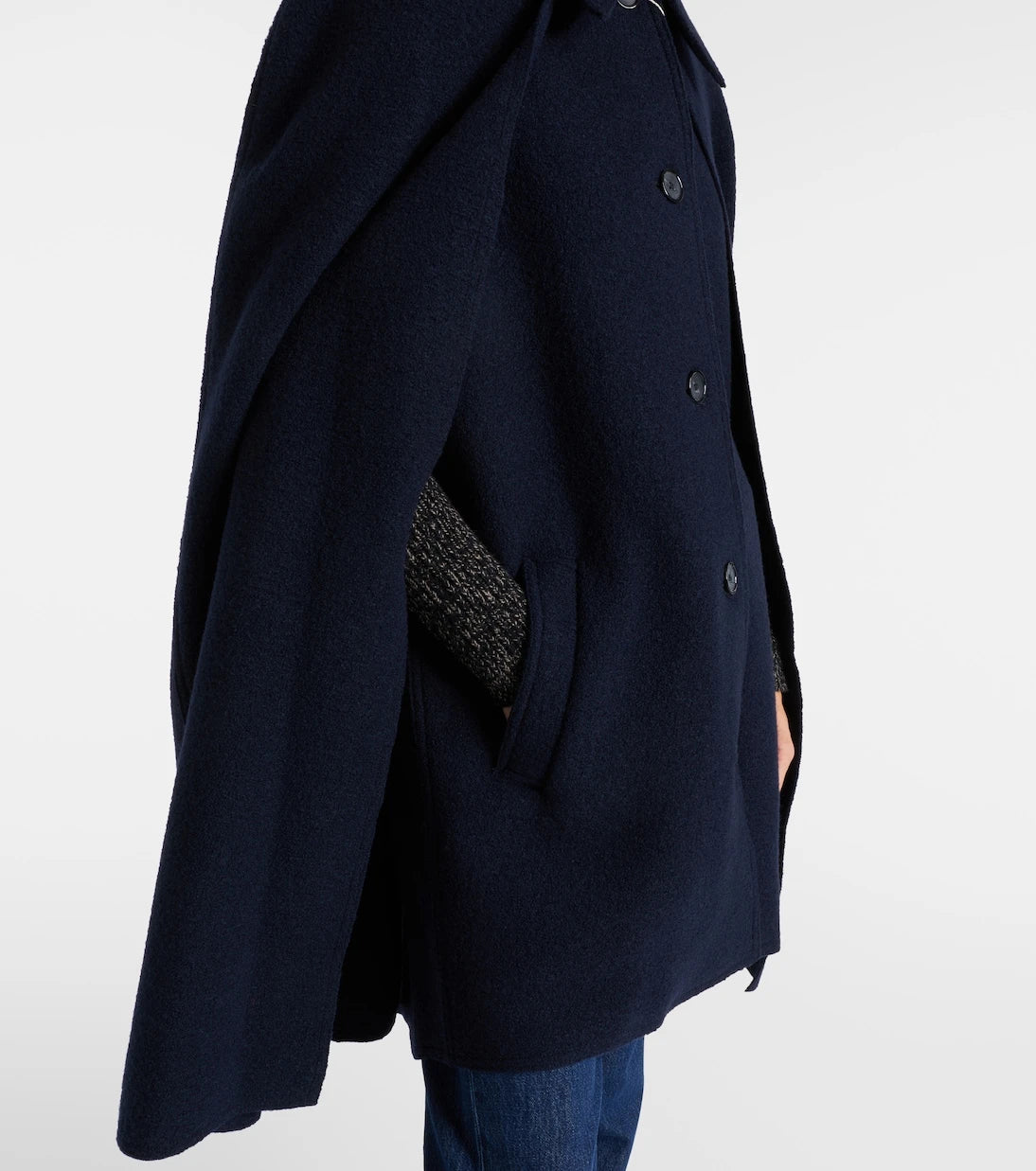 Toteme - Wool bouclé cape