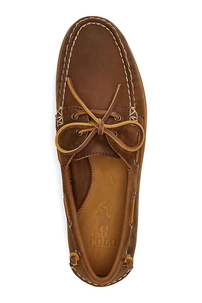 Мокасини от набук Polo Ralph Lauren Merton Boat
