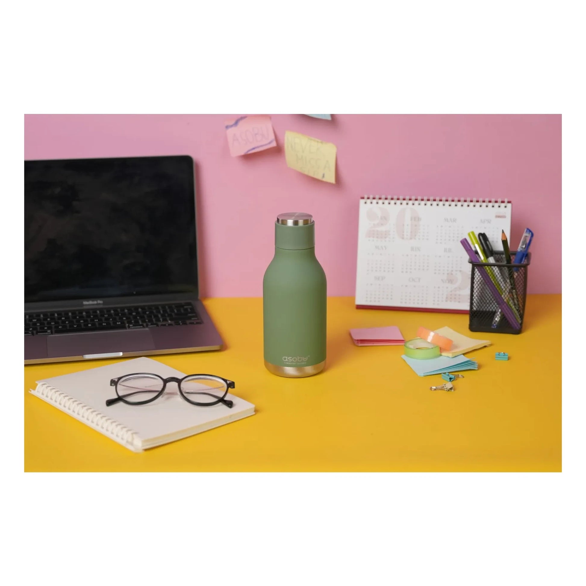 Asobu - Dinosaur stainless steel water bottle | Green