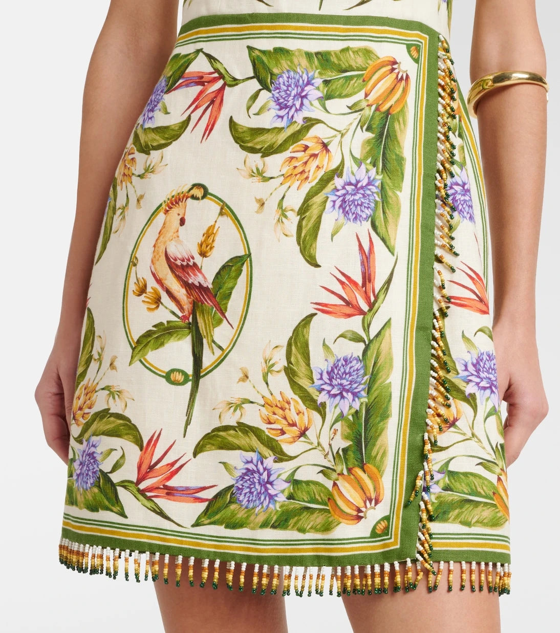 Farm Rio - Printed linen minidress
